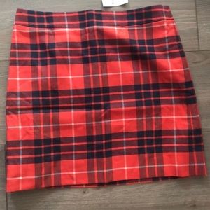 NWT J. CREW// Tartan Mini-Skirt